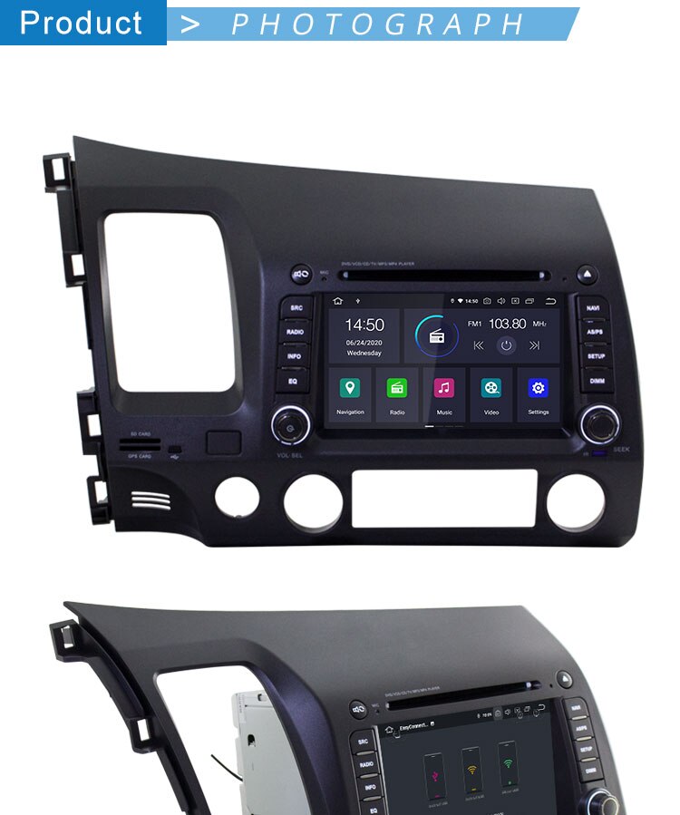 TOPBSNA Android 10 Car DVD Player For HONDA CIVIC 2006-2011 WIFI Multimedia GPS Navigation 2 Din Car Radio Video Stereo RDS Auto TOPBSNA Android 10 Car DVD Player For HONDA CIVIC 2006-2011 WIFI Multimedia GPS Navigation 2 Din Car Radio Video Stereo RDS Auto