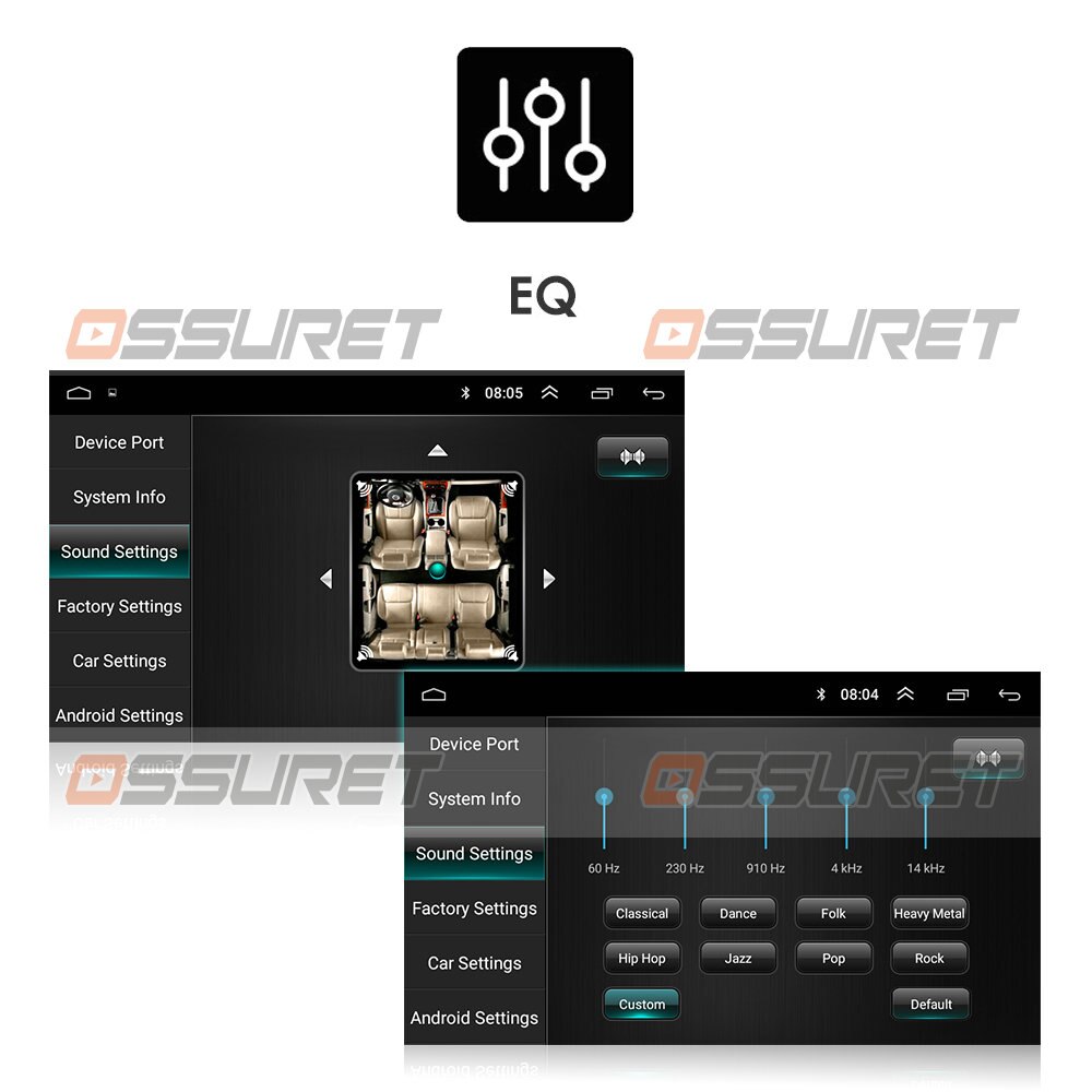 Ossuret 10.1 Inch 2Din Android 10 Car Radio Multimedia Player For Honda Civic 2006-2011 Navigation GPS dvd Player TPMS WIFI 4G