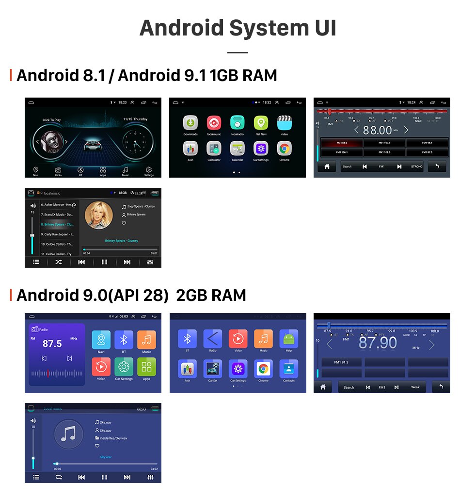 Seicane 9 inch Android 9.0 Car GPS Multimedia For 2006 2007-2012 Toyota Corolla Navi Player Support Radio Bluetooth Mirror Link