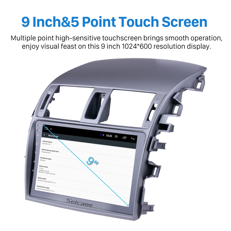 Seicane 9 inch Android 8.1 2Din Car Radio Quad Core WIFI Bluetooth Multimedia Player For 2007 2008 2009 2010 Toyota OLD Corolla Seicane 9 inch Android 8.1 2Din Car Radio Quad Core WIFI Bluetooth Multimedia Player For 2007 2008 2009 2010 Toyota OLD Corolla