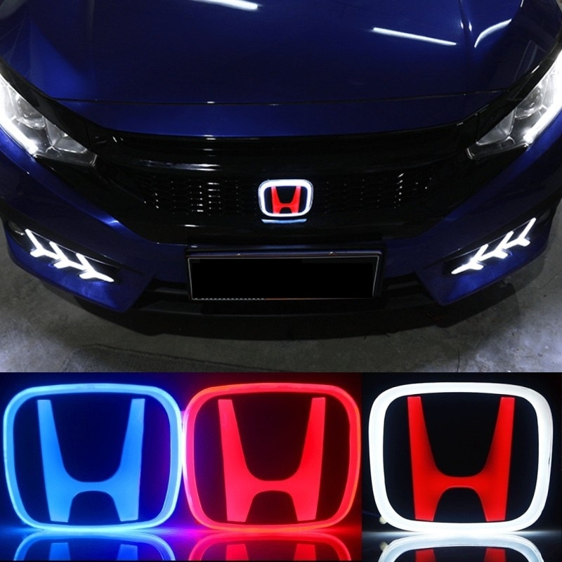 For Honda Accord Odyssey Civic CRV Inspire Amaze Vezel Accessories 1PC PMMA Car LED Front Emblem Sticker Rear Trunk Light Badge For Honda Accord Odyssey Civic CRV Inspire Amaze Vezel Accessories 1PC PMMA Car LED Front Emblem Sticker Rear Trunk Light Badge