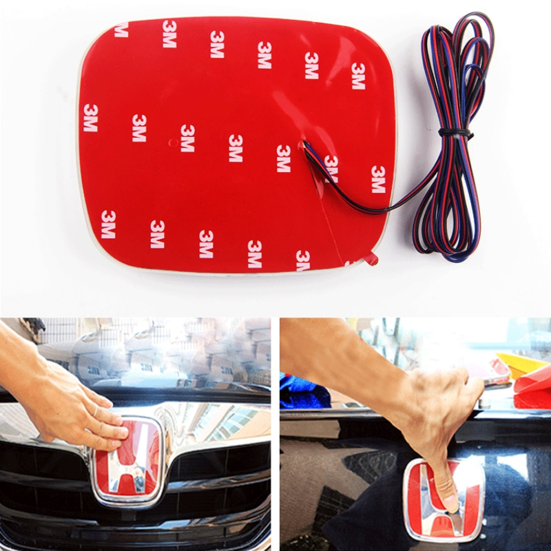 For Honda Accord Odyssey Civic CRV Inspire Amaze Vezel Accessories 1PC PMMA Car LED Front Emblem Sticker Rear Trunk Light Badge For Honda Accord Odyssey Civic CRV Inspire Amaze Vezel Accessories 1PC PMMA Car LED Front Emblem Sticker Rear Trunk Light Badge