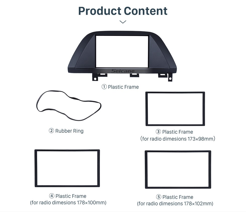 Seicane Durable 2 Din Auto Stereo CD Car Radio Fascia for 2006 Honda Odyssey DVD panel In Dash Mount Kit Seicane Durable 2 Din Auto Stereo CD Car Radio Fascia for 2006 Honda Odyssey DVD panel In Dash Mount Kit