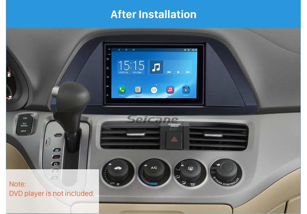 Seicane Durable 2 Din Auto Stereo CD Car Radio Fascia for 2006 Honda Odyssey DVD panel In Dash Mount Kit Seicane Durable 2 Din Auto Stereo CD Car Radio Fascia for 2006 Honda Odyssey DVD panel In Dash Mount Kit