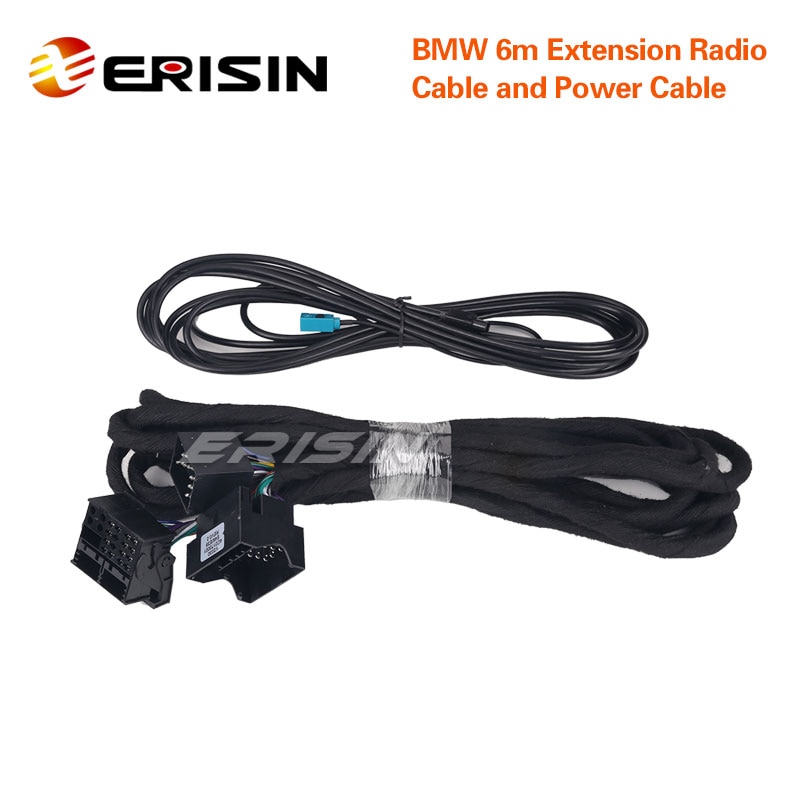 Erisin LMBM6-N for BMW Car of our brand with Blue & White 12 Pin Connectors need this 6m Extension Power & Radio Cable Erisin LMBM6-N for BMW Car of our brand with Blue & White 12 Pin Connectors need this 6m Extension Power & Radio Cable