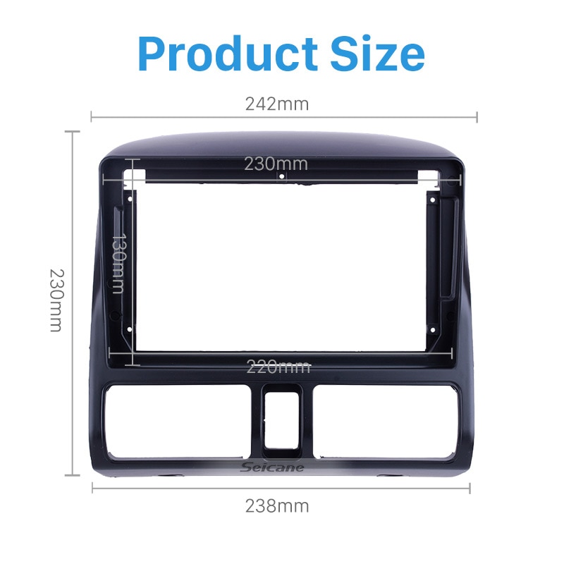 Fascia Black Frame 9 inch for 2002-2006 HONDA CRV Dash Mount Kit Trim Panel No gap Fascia Black Frame 9 inch for 2002-2006 HONDA CRV Dash Mount Kit Trim Panel No gap