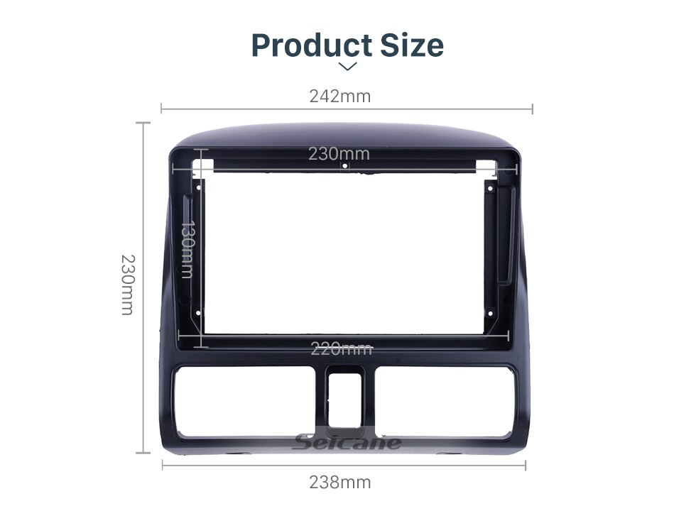Fascia Black Frame 9 inch for 2002-2006 HONDA CRV Dash Mount Kit Trim Panel No gap Fascia Black Frame 9 inch for 2002-2006 HONDA CRV Dash Mount Kit Trim Panel No gap