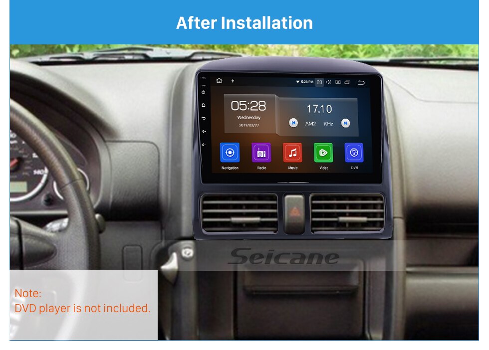 Fascia Black Frame 9 inch for 2002-2006 HONDA CRV Dash Mount Kit Trim Panel No gap Fascia Black Frame 9 inch for 2002-2006 HONDA CRV Dash Mount Kit Trim Panel No gap