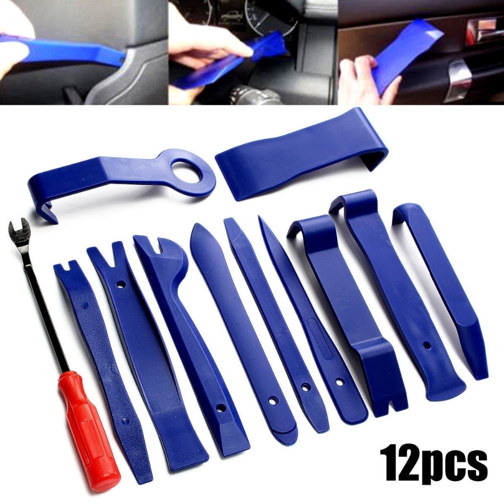 12pcs Pro Car Removal Pry Open Tool Kit For Auto Audio Door Dash Trim Panel Clip 12pcs Pro Car Removal Pry Open Tool Kit For Auto Audio Door Dash Trim Panel Clip