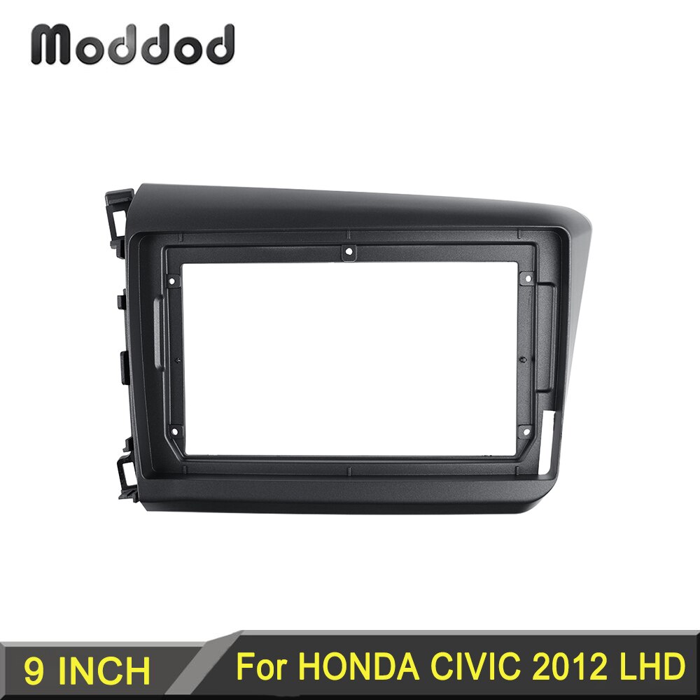 Car Radio Fascia for HONDA CIVIC 2012 9 inch Dash Kit Refitting Installation Frame Stereo Panel Head Unit Bezel Left Hand Drive Car Radio Fascia for HONDA CIVIC 2012 9 inch Dash Kit Refitting Installation Frame Stereo Panel Head Unit Bezel Left Hand Drive