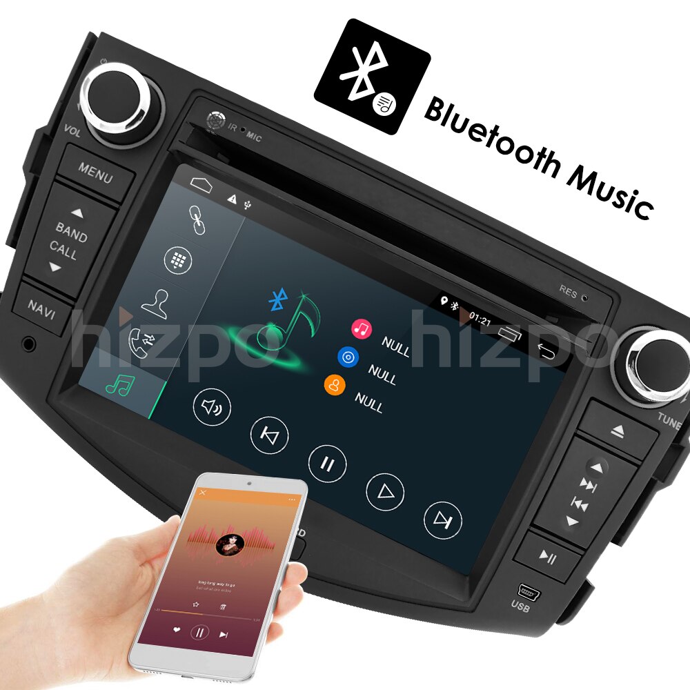 NEW !!! Android 10 car dvd player for Toyota RAV4 Rav 4 2007 2008 2009 2010 2011 2 din 1024*600 car dvd gps wifi rds TPMS