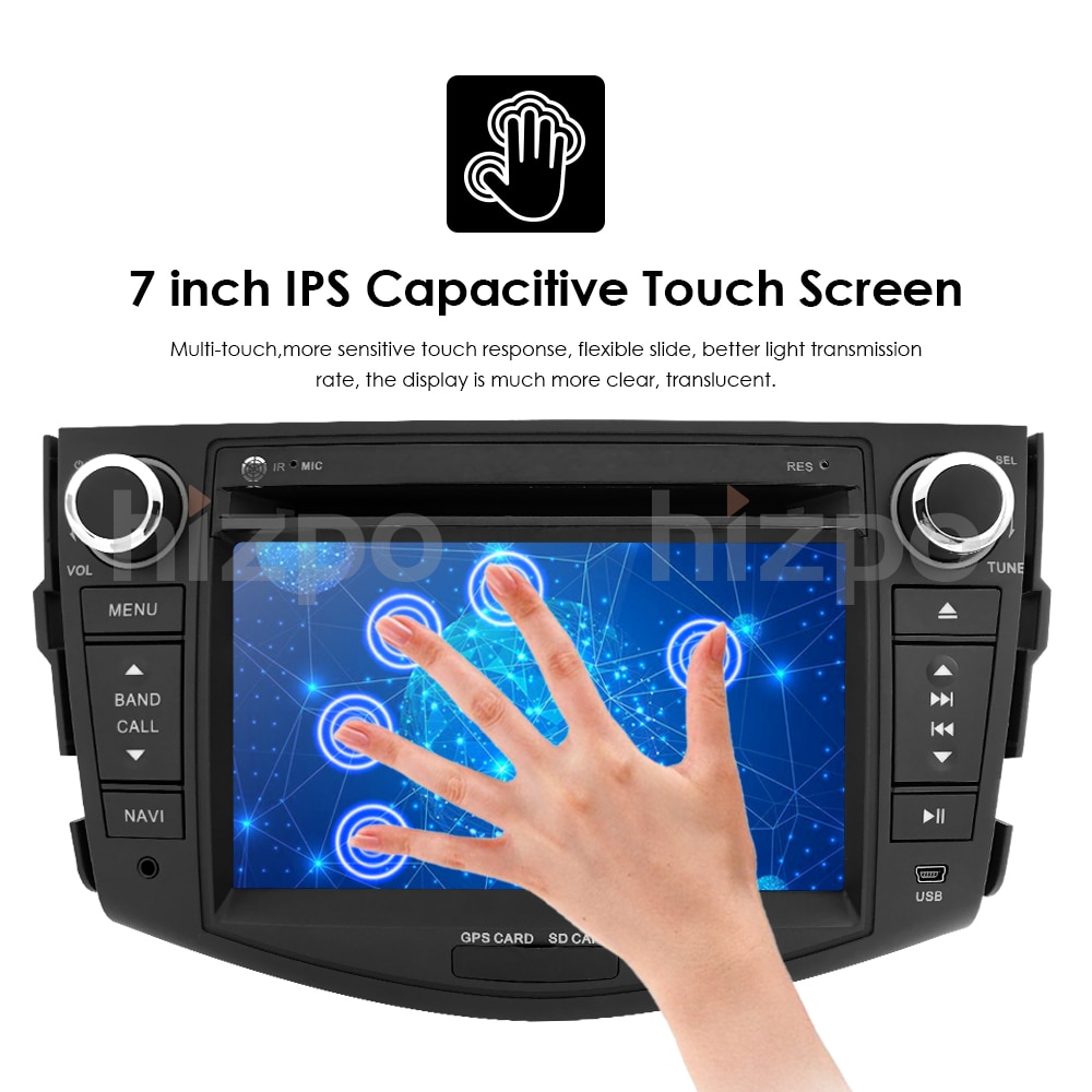 NEW !!! Android 10 car dvd player for Toyota RAV4 Rav 4 2007 2008 2009 2010 2011 2 din 1024*600 car dvd gps wifi rds TPMS