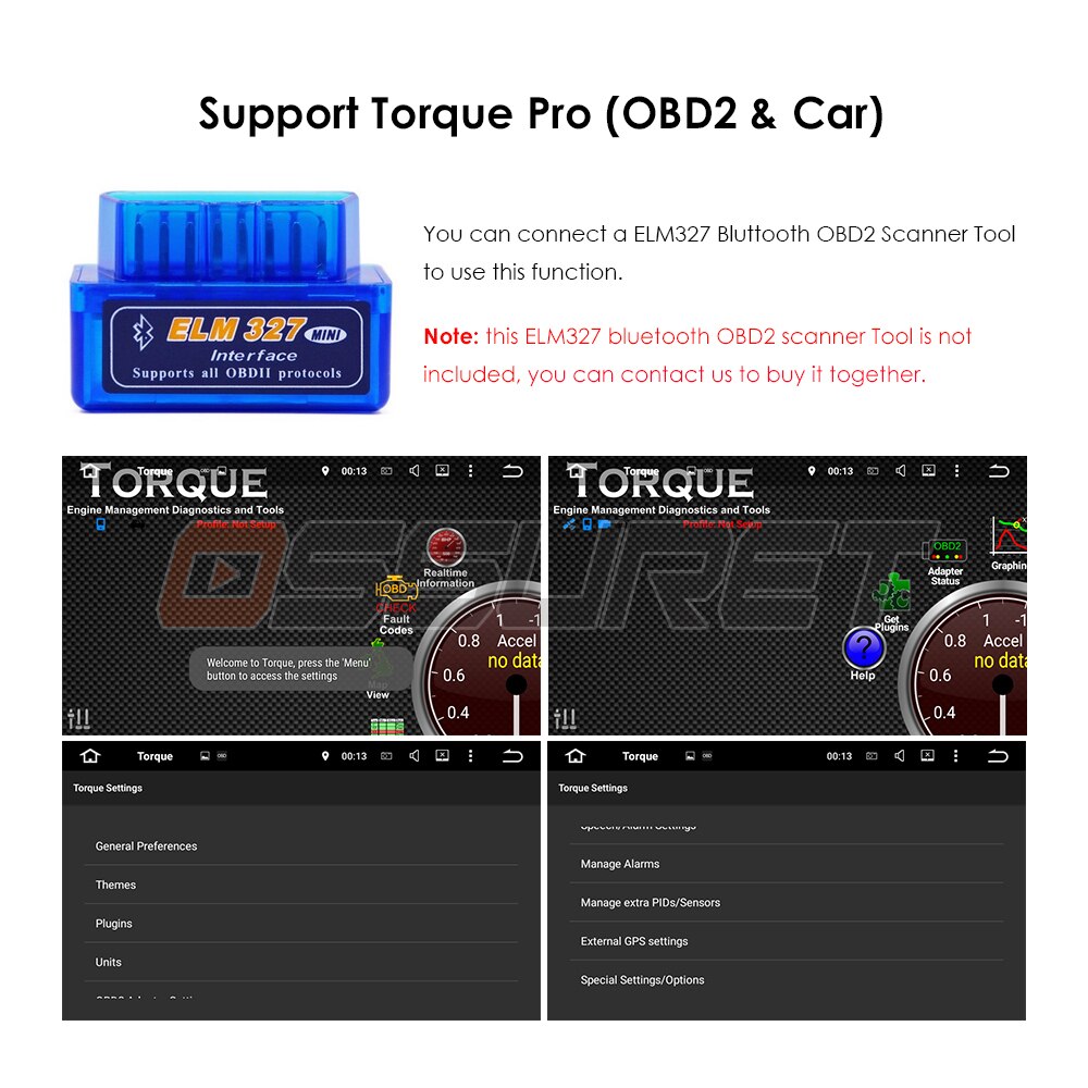 2 Din Android 10 2GB RAM 32GB ROM Car Radio Multimedia Player For Toyota Corolla 2007 - 2011 2014 - 2016 support BT WIFI&4G SWC