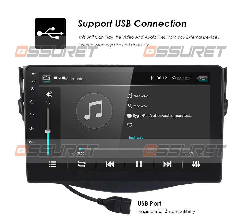 Android 10 9'' Car radio dvd gps navigation player For Toyota RAV4 2006 2007-2011 2012 2din Car Radio Multimedia stereo Player