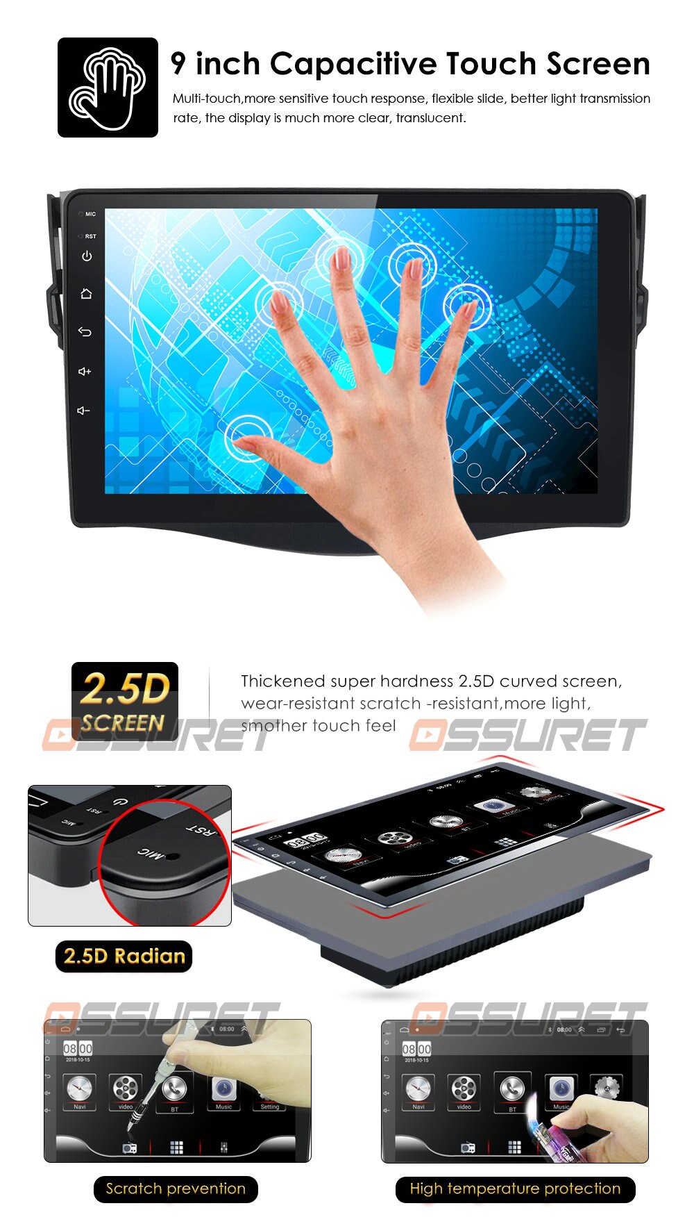 Android 10 9'' Car radio dvd gps navigation player For Toyota RAV4 2006 2007-2011 2012 2din Car Radio Multimedia stereo Player