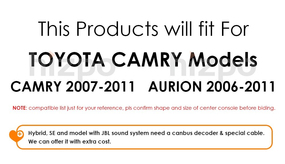 9'' Android 10 2 Din CAR Radio Multimedia Player For Toyota Camry 2007 2008 2009 2010 2011 GPS Navigation with Rear camera BT