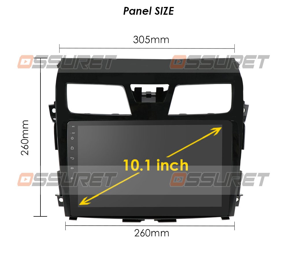 10.1''Android 10.0 Auto Car DVD Radio For Nissan Altima Teana 2013+ Head Unit System GPS Navi OBD DVR WIFI 2GB 16GB 4 Core Audio