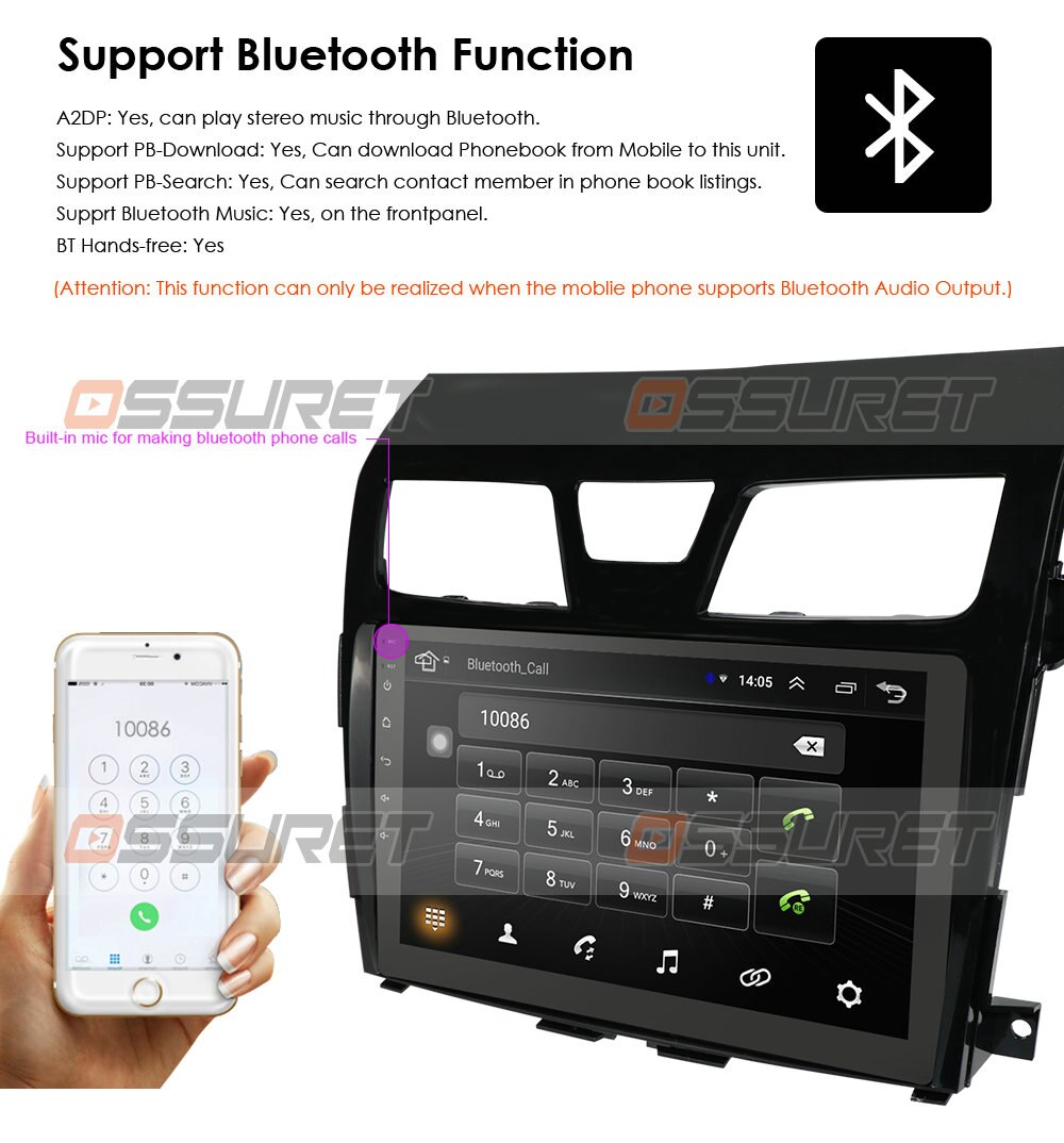 10.1''Android 10.0 Auto Car DVD Radio For Nissan Altima Teana 2013+ Head Unit System GPS Navi OBD DVR WIFI 2GB 16GB 4 Core Audio