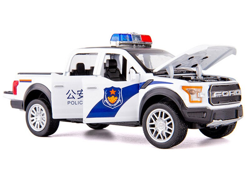 1/32 Alloy Ford F150 Pickup Model Toy Car Die Cast Sound Light Pull Back Police Toys Vehicle For Kids Children 1/32 Alloy Ford F150 Pickup Model Toy Car Die Cast Sound Light Pull Back Police Toys Vehicle For Kids Children