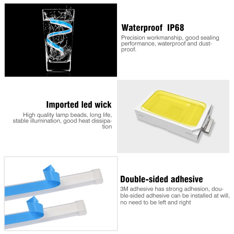 2pcs LED DRL Car Daytime Running Light Flexible Waterproof Strip Auto Headlights White Turn Signal Yellow Brake Flow Lights 12V 2pcs LED DRL Car Daytime Running Light Flexible Waterproof Strip Auto Headlights White Turn Signal Yellow Brake Flow Lights 12V