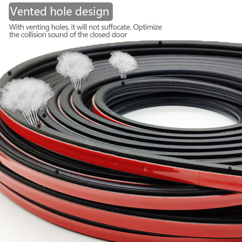 Car Door Rubber Seal Strips Auto Double Layer Sealing Stickers For Door Trunk Sound Insulation Weatherstrip Interior Accessories Car Door Rubber Seal Strips Auto Double Layer Sealing Stickers For Door Trunk Sound Insulation Weatherstrip Interior Accessories