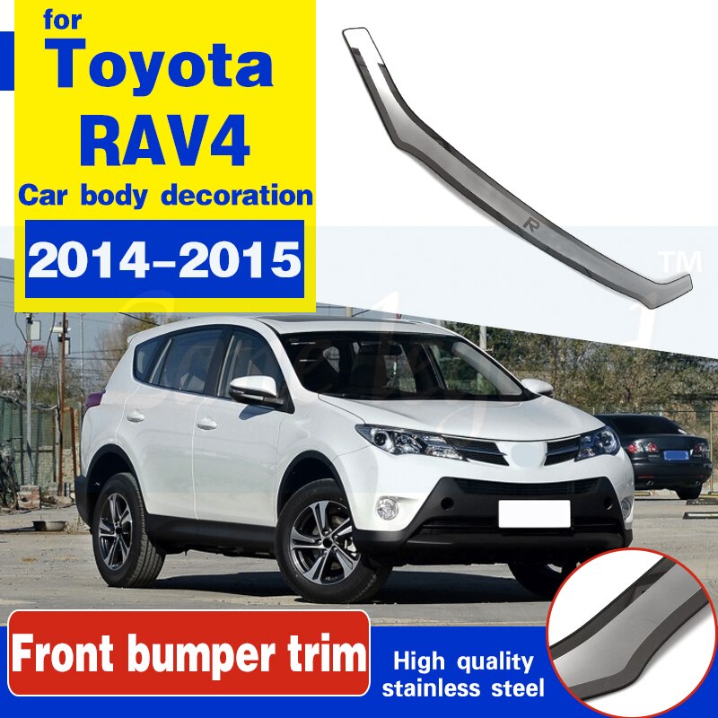 Car styling For Toyota RAV4 2014 2015 High quality stainless steel Front Grille Around Trim Racing Grills Trim Car styling For Toyota RAV4 2014 2015 High quality stainless steel Front Grille Around Trim Racing Grills Trim