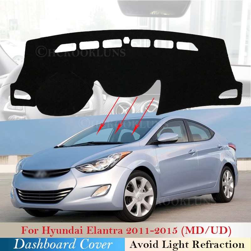 Dashboard Cover Protective Pad for Hyundai Elantra 2011 2012 2013 2014 2015 MD UD Avante Accessories Dash Board Sunshade Carpet Dashboard Cover Protective Pad for Hyundai Elantra 2011 2012 2013 2014 2015 MD UD Avante Accessories Dash Board Sunshade Carpet