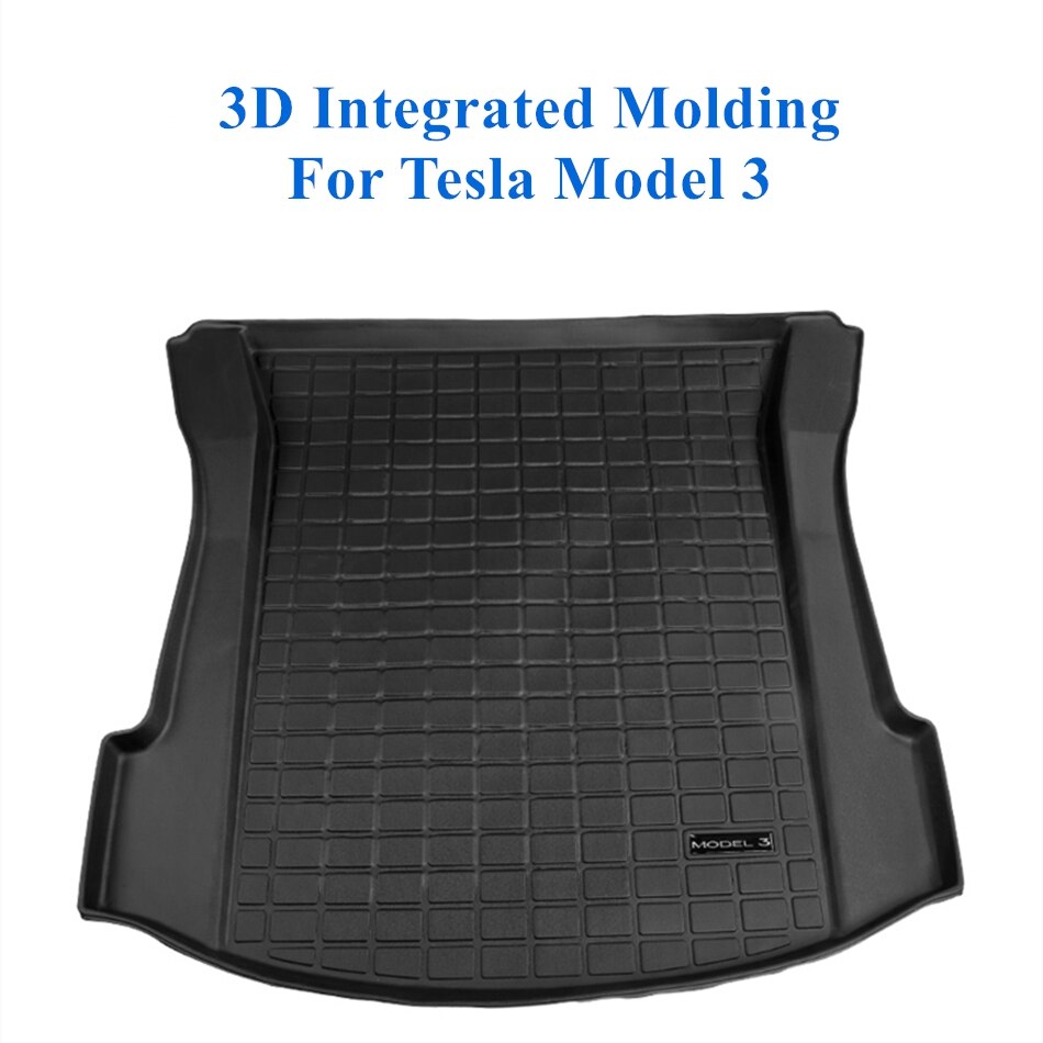 BENOO Customized TPE Waterproof Trunk Mat Front Box Mat For Tesla Model 3 Car Rear Trunk Storage Mat Cargo Tray Trunk Protective BENOO Customized TPE Waterproof Trunk Mat Front Box Mat For Tesla Model 3 Car Rear Trunk Storage Mat Cargo Tray Trunk Protective