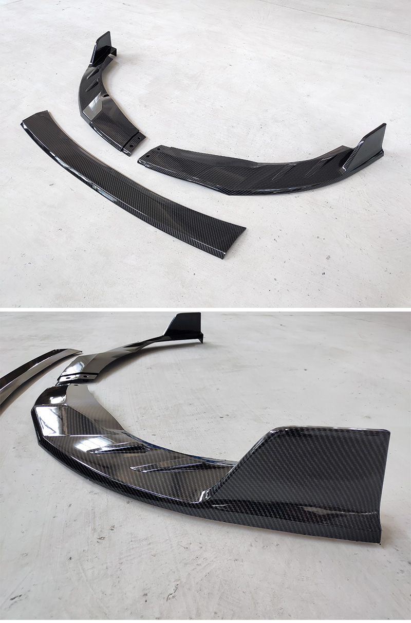 Front Bumper Spoiler Protector Plate Lip Body Kit Splitter Carbon Surface Decorative Strip Shovel For Corolla American 2019 2020