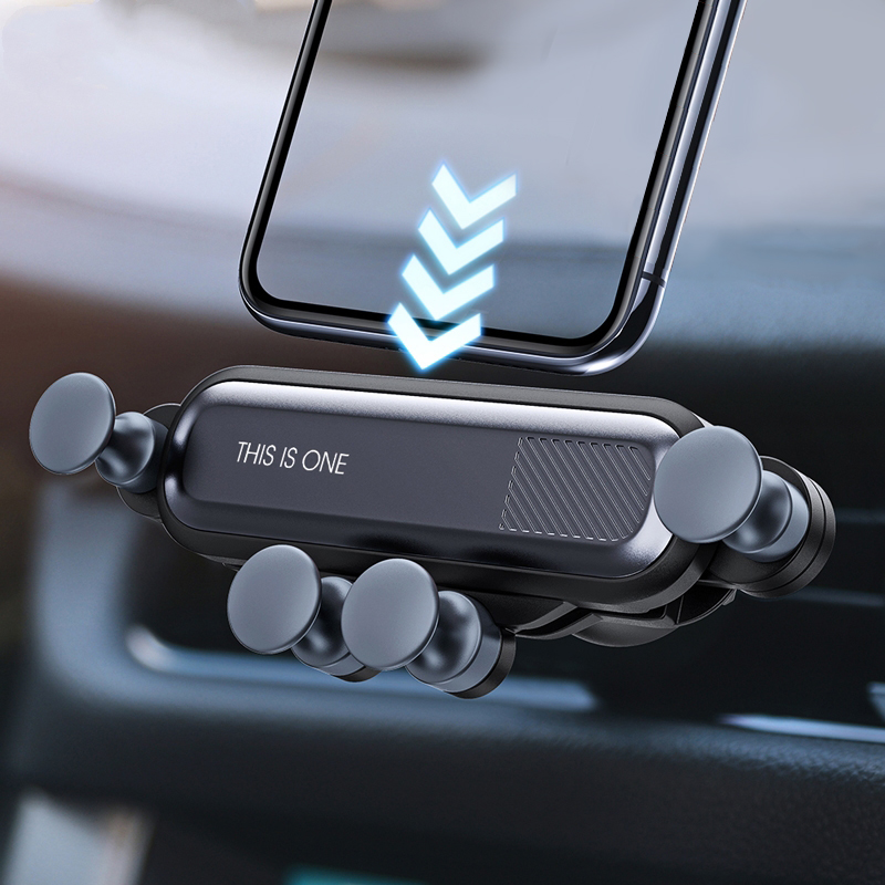 Gravity Car Holder For Phone in Car Air Vent Clip Mount No Magnetic Mobile Phone Holder GPS Stand For iPhone 11 Pro Samsung B