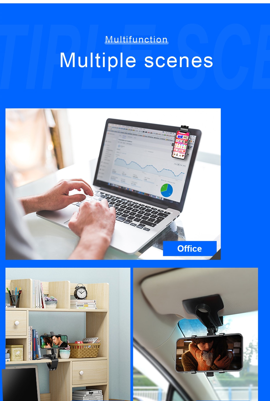 360 Degrees Car Phone Holder Universal Smartphone Stands Car Rack Dashboard Support for Auto Grip Mobile Phone Fixed Bracket 360 Degrees Car Phone Holder Universal Smartphone Stands Car Rack Dashboard Support for Auto Grip Mobile Phone Fixed Bracket