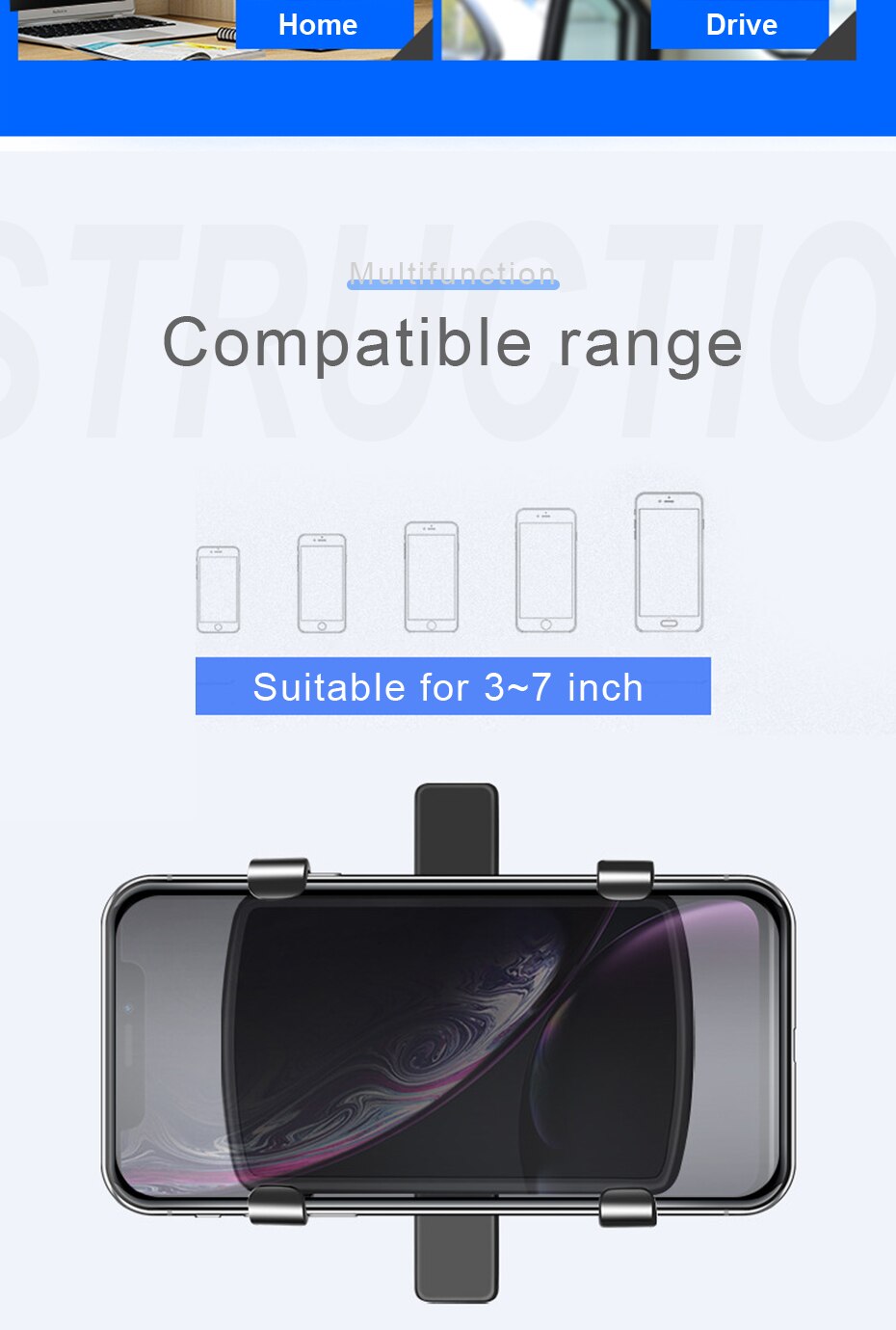 360 Degrees Car Phone Holder Universal Smartphone Stands Car Rack Dashboard Support for Auto Grip Mobile Phone Fixed Bracket 360 Degrees Car Phone Holder Universal Smartphone Stands Car Rack Dashboard Support for Auto Grip Mobile Phone Fixed Bracket