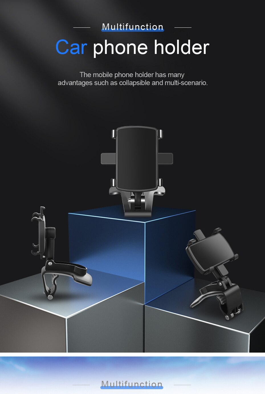 360 Degrees Car Phone Holder Universal Smartphone Stands Car Rack Dashboard Support for Auto Grip Mobile Phone Fixed Bracket 360 Degrees Car Phone Holder Universal Smartphone Stands Car Rack Dashboard Support for Auto Grip Mobile Phone Fixed Bracket