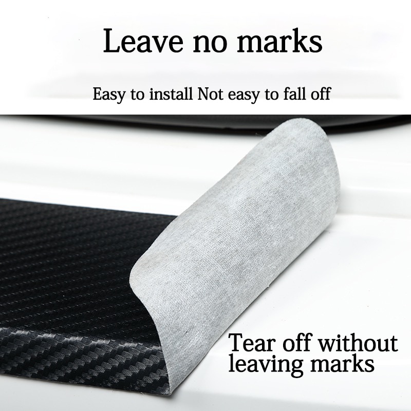 Carbon Fiber Leather Car Rear Bumper Protection Sticker For Honda CR-V CRV 2017 2018 2019 2020 Trunk Plate Tail Trim Protective Carbon Fiber Leather Car Rear Bumper Protection Sticker For Honda CR-V CRV 2017 2018 2019 2020 Trunk Plate Tail Trim Protective