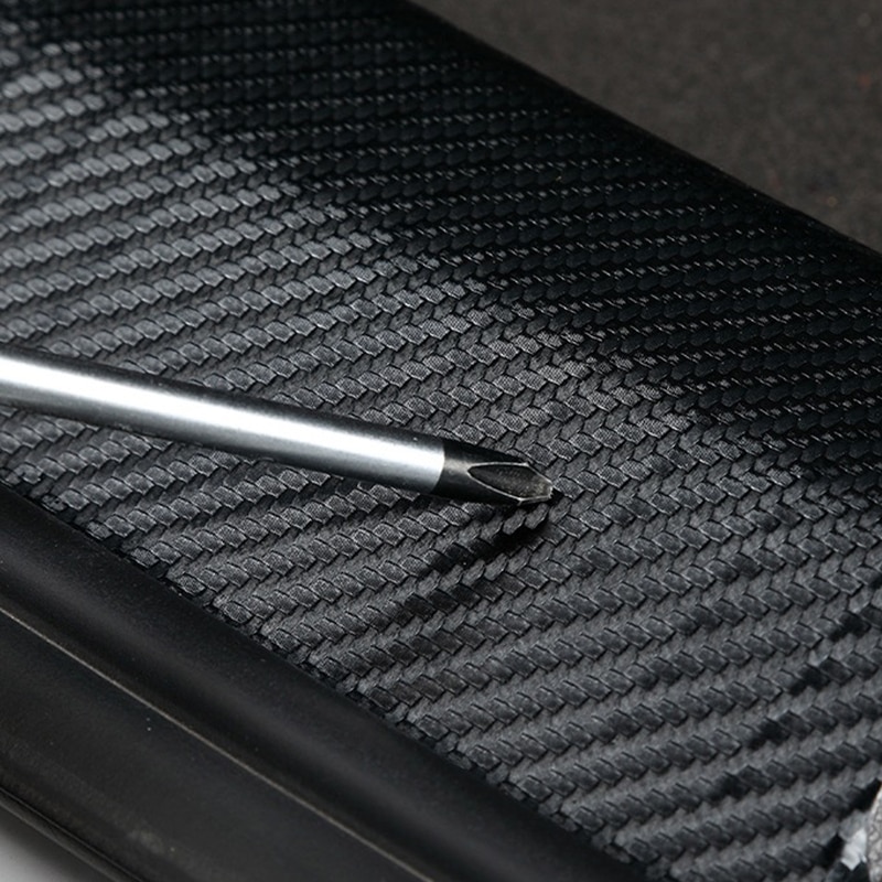 Carbon Fiber Leather Car Rear Bumper Protection Sticker For Honda CR-V CRV 2017 2018 2019 2020 Trunk Plate Tail Trim Protective Carbon Fiber Leather Car Rear Bumper Protection Sticker For Honda CR-V CRV 2017 2018 2019 2020 Trunk Plate Tail Trim Protective