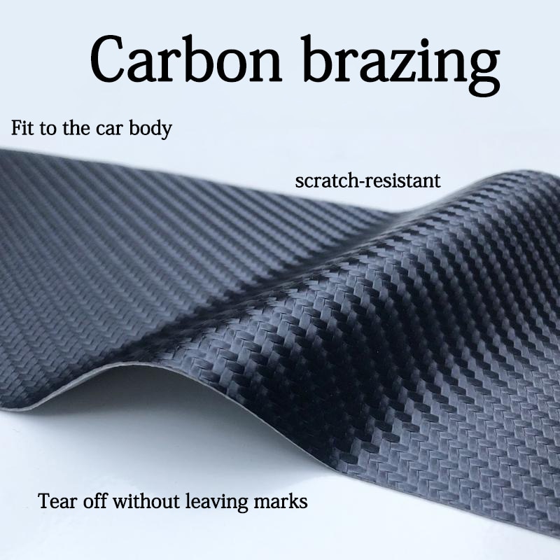 Carbon Fiber Leather Car Rear Bumper Protection Sticker For Honda CR-V CRV 2017 2018 2019 2020 Trunk Plate Tail Trim Protective Carbon Fiber Leather Car Rear Bumper Protection Sticker For Honda CR-V CRV 2017 2018 2019 2020 Trunk Plate Tail Trim Protective