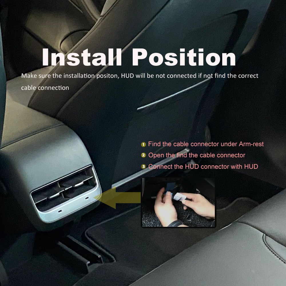 EANOP HUD E100 Head up display Speed Projector Speedometer Turning light Gear Guide Battery display for tesla model 3 car access EANOP HUD E100 Head up display Speed Projector Speedometer Turning light Gear Guide Battery display for tesla model 3 car access