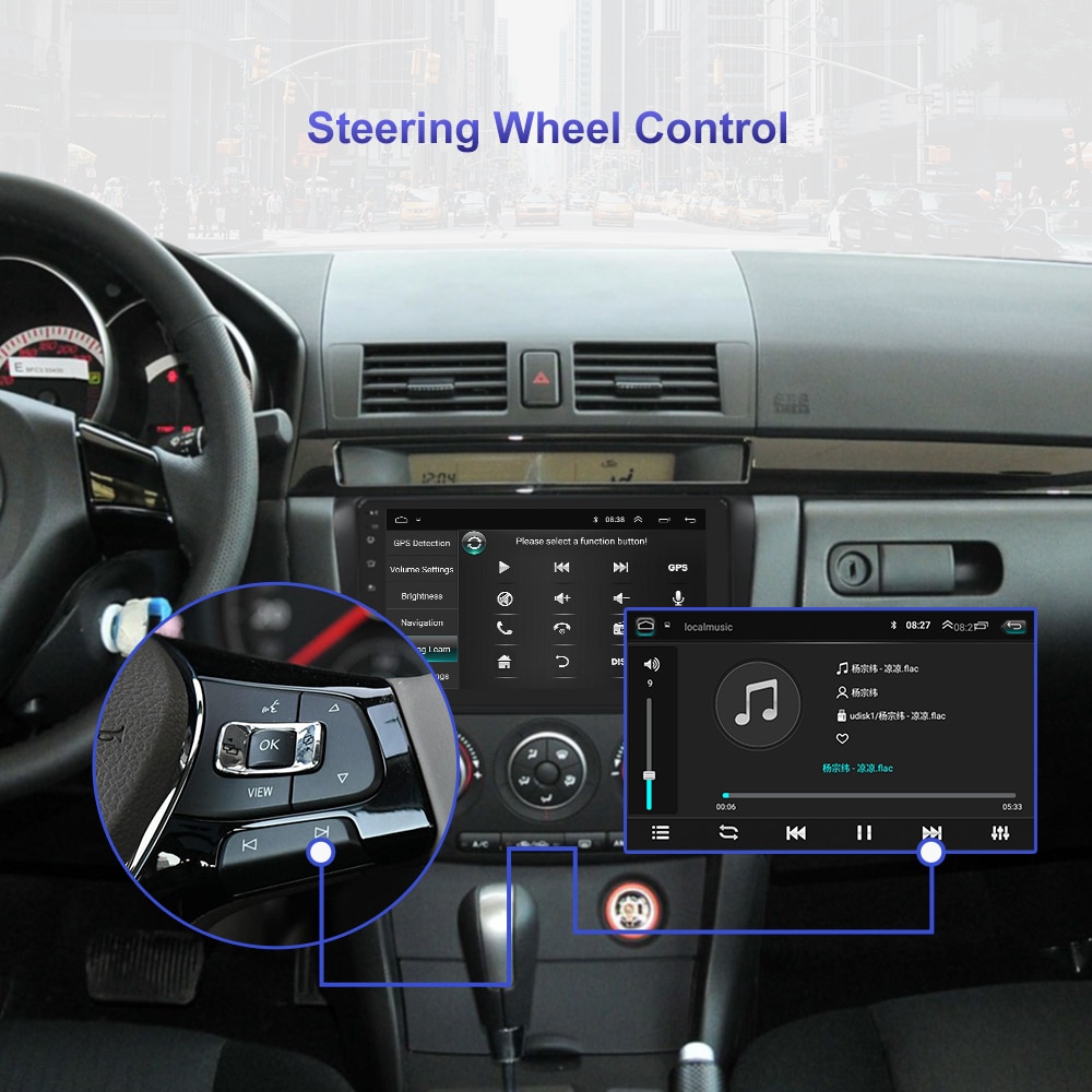 Mazda3 2004-2009 Android Stereo Multimedia Radio Player Navigation Mazda3 2004-2009 Android Stereo Multimedia Radio Player Navigation