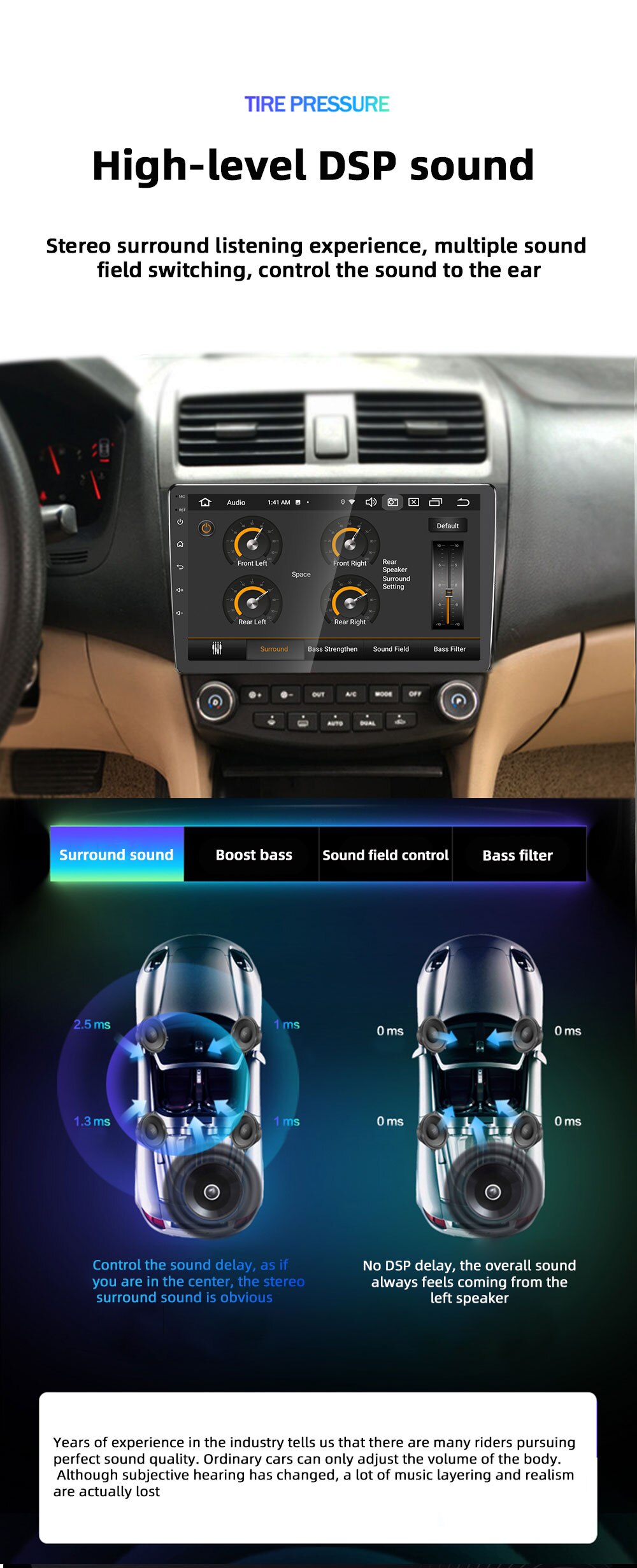 PEERCE For Honda Accord 7 2003-2008 Navigation Android 10 Carplay RDS 4G Car Radio Multimedia Player Auto FM AM DSP 2 din no dvd