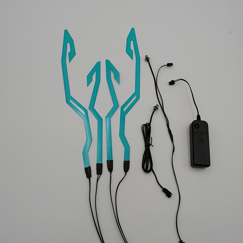 Motorcycle Bike Helmet LED cold light Strip EL Sticker Waterproof 4 Flashing Warning Lights Night Riding Helmet Kit Motorcycle Bike Helmet LED cold light Strip EL Sticker Waterproof 4 Flashing Warning Lights Night Riding Helmet Kit