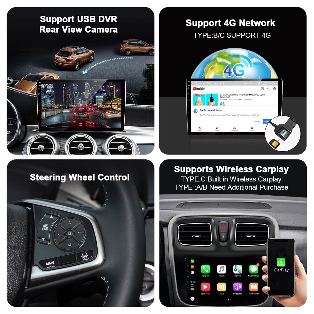 Android 10.0 Car Radio Multimedia Video Player For Toyota Tacoma 2005-2013 GPS Serero Carplay 6G 128G Android Auto No 2 din DVD Android 10.0 Car Radio Multimedia Video Player For Toyota Tacoma 2005-2013 GPS Serero Carplay 6G 128G Android Auto No 2 din DVD