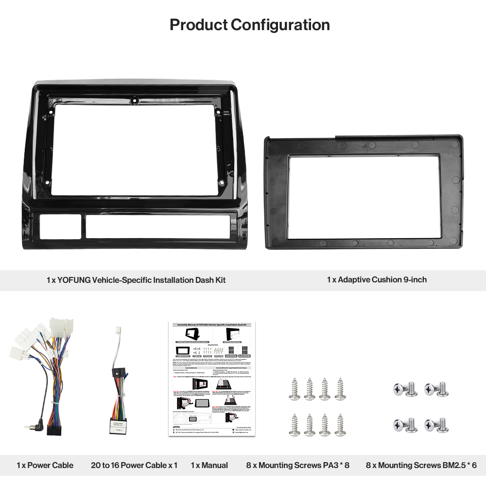 2 Din Car Player Frame For Toyota Tacoma 2005-2015 Car Stereo Panel Installation Mounting Dash Kit AE-AC-TYTM02X-ST-Y 2 Din Car Player Frame For Toyota Tacoma 2005-2015 Car Stereo Panel Installation Mounting Dash Kit AE-AC-TYTM02X-ST-Y