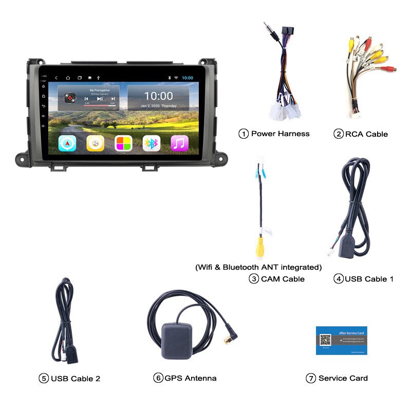 DSP Autoradio Android 10 For Toyota SIENNA 2010-2014 Car Radio Tape Recorder Multimedia DVD Player GPS Navigation stereo carplay DSP Autoradio Android 10 For Toyota SIENNA 2010-2014 Car Radio Tape Recorder Multimedia DVD Player GPS Navigation stereo carplay