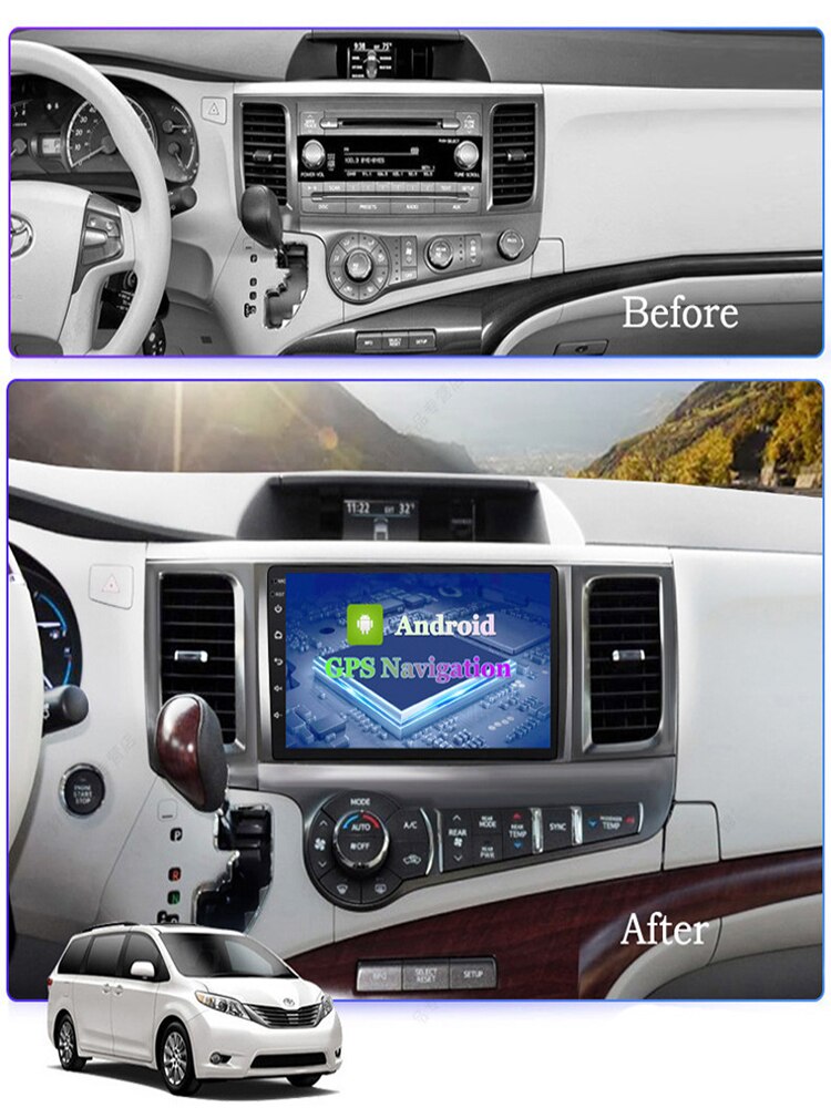 DSP Autoradio Android 10 For Toyota SIENNA 2010-2014 Car Radio Tape Recorder Multimedia DVD Player GPS Navigation stereo carplay DSP Autoradio Android 10 For Toyota SIENNA 2010-2014 Car Radio Tape Recorder Multimedia DVD Player GPS Navigation stereo carplay