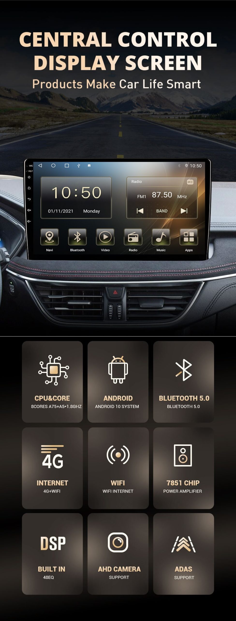 Tiebr Car Radio For Ford F150 2009 2010 2011 2012 Car Stereo Bluetooth Player 2DIN Android 10 Stereo Receiver No DVD Carplay DSP