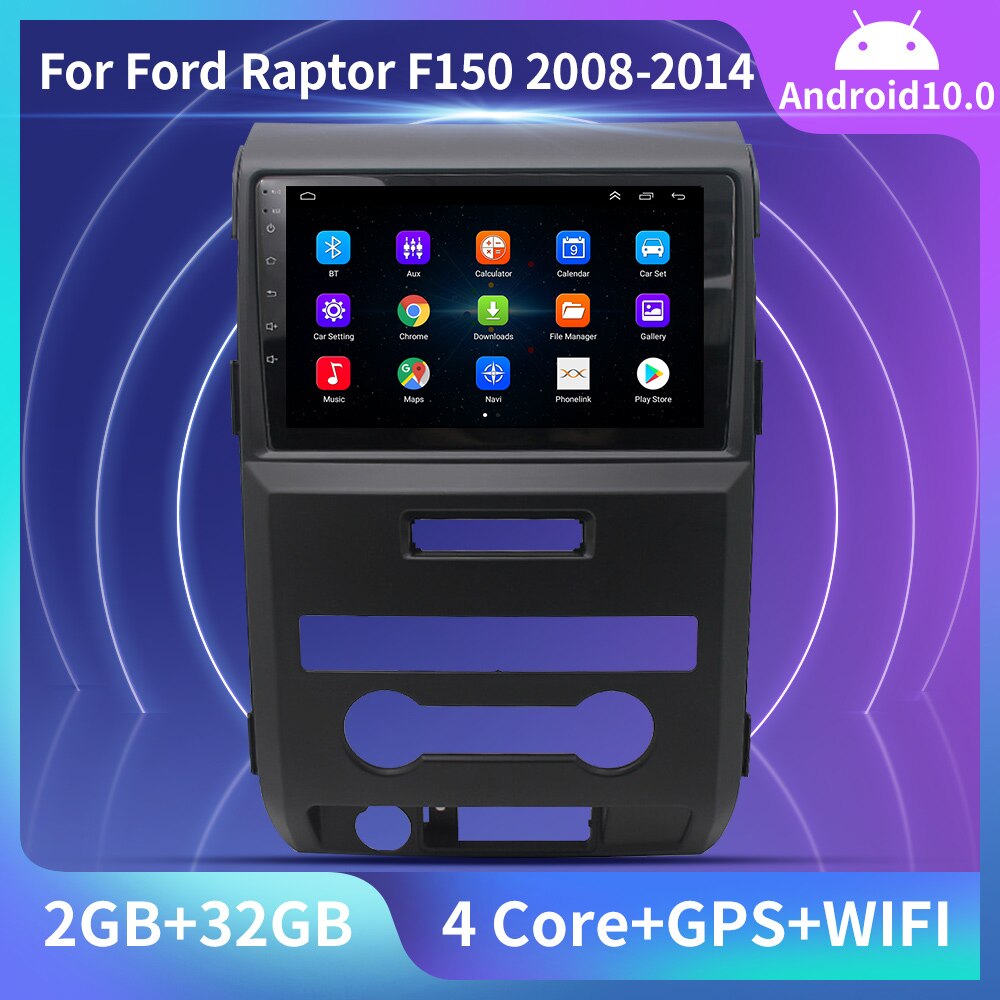 Android 10.0 2Din Car Radio For Ford F150 P415 Raptor 2008-2014 2 DIN stereo Multimedia Audio Player Navigation GPS Video DVD 9" Android 10.0 2Din Car Radio For Ford F150 P415 Raptor 2008-2014 2 DIN stereo Multimedia Audio Player Navigation GPS Video DVD 9"